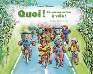 Quoi ! Des orangs-outans à vélo !