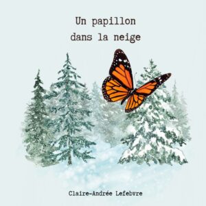 Un papillon dans la neige